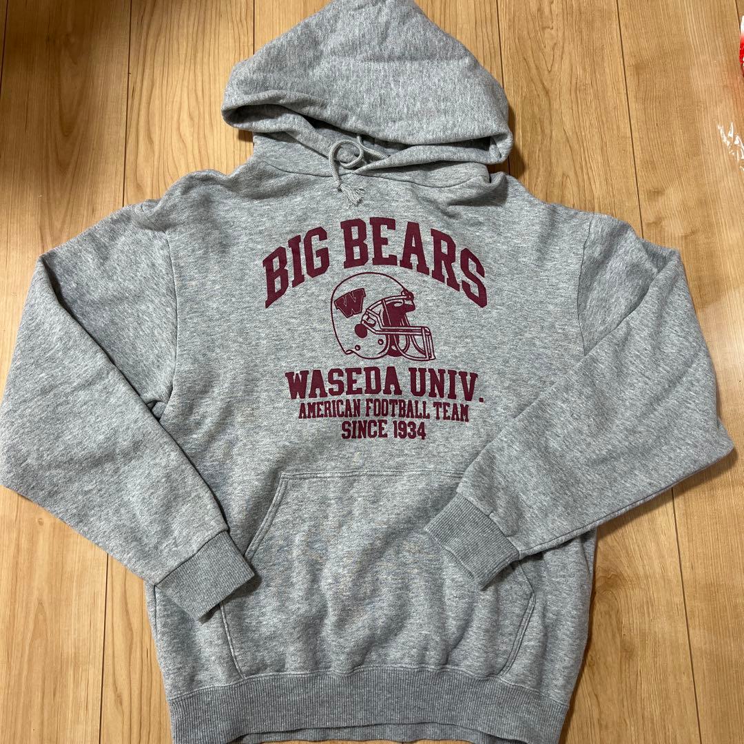 WASEDA BIG BEARS パーカー 早稲田 早稲田大学 アメフト - メルカリ