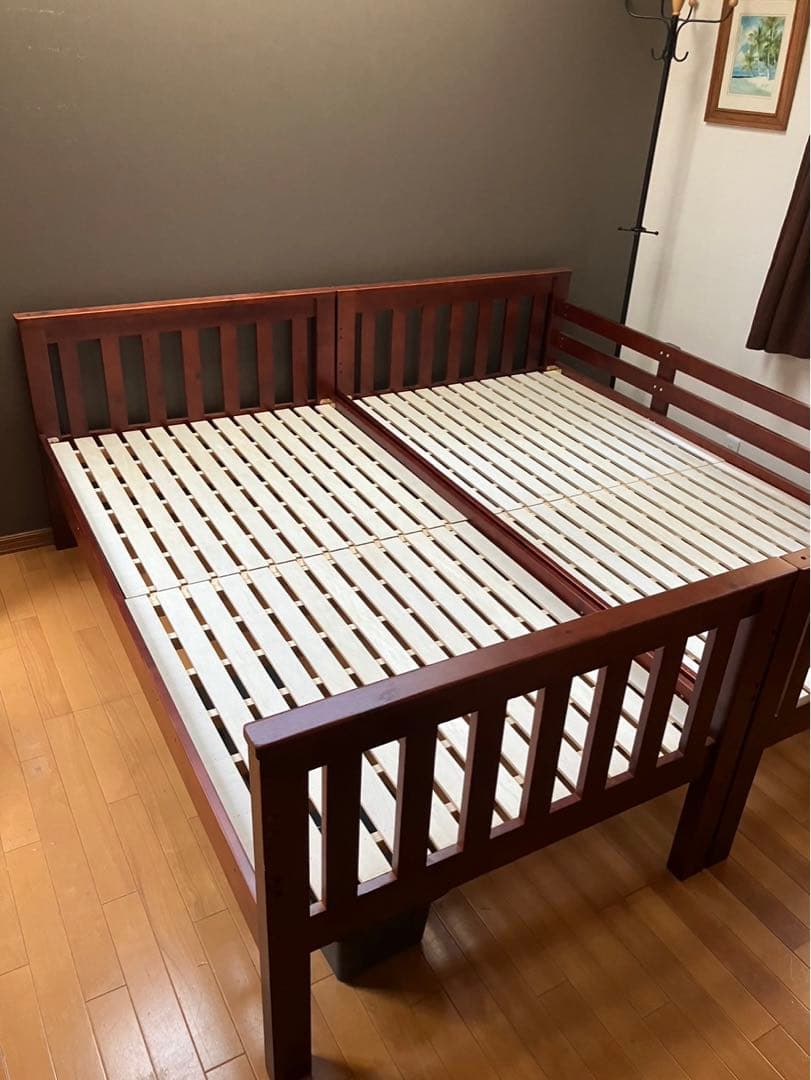 引取限定】シングルベッド×2・キングサイズベッド・2段ベッド（使い方3