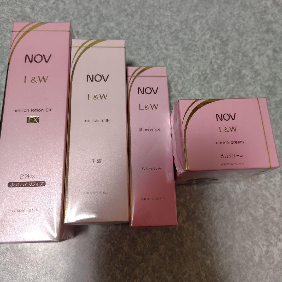NOV ノブL＆W スキンケア化粧水乳液美容液クリーム 敏感肌用高保湿エイジングケアのノブ L＆W トライアルセット(お試し