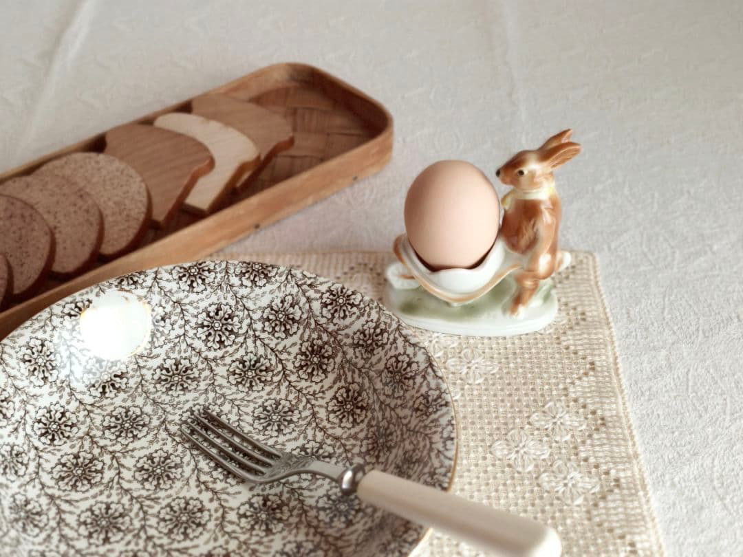 * pottery rabbit ୨୧ * お手伝い上手な ステキなうさぎさん