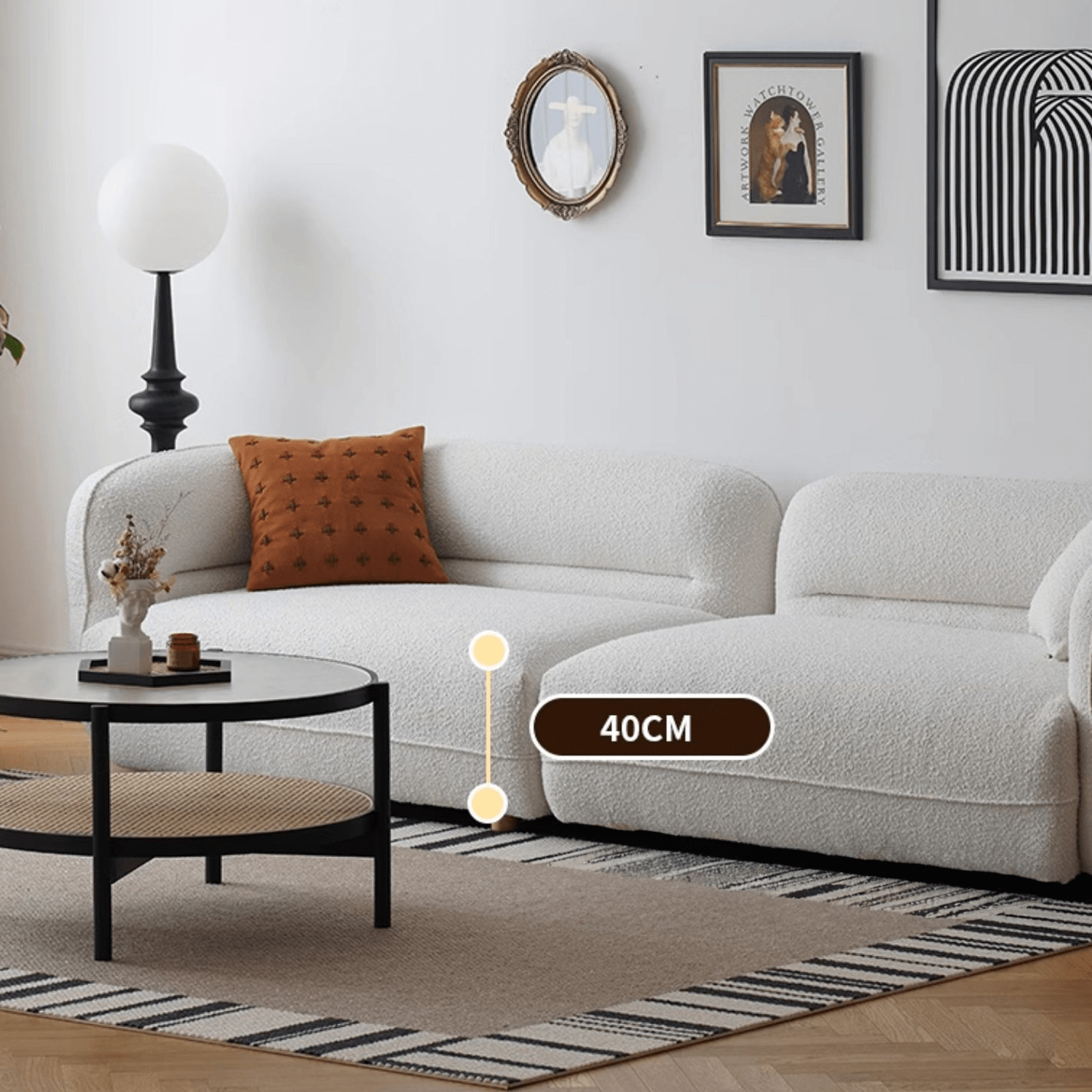 ソファー 四人掛け 2.2m 2.8m ファブリック 白