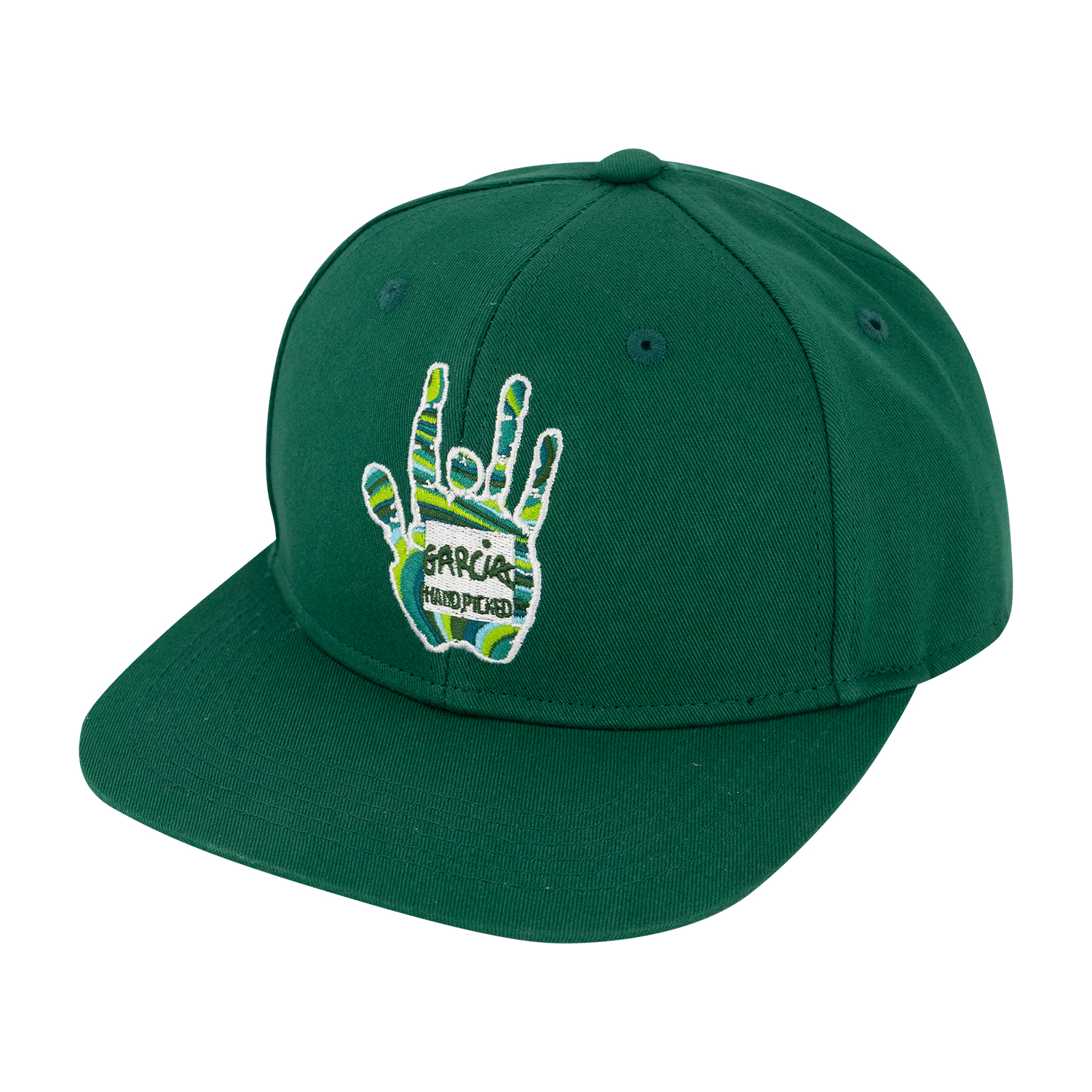 Garcia Hand Picked Green Flat Brim | Shop the Jerry Garcia