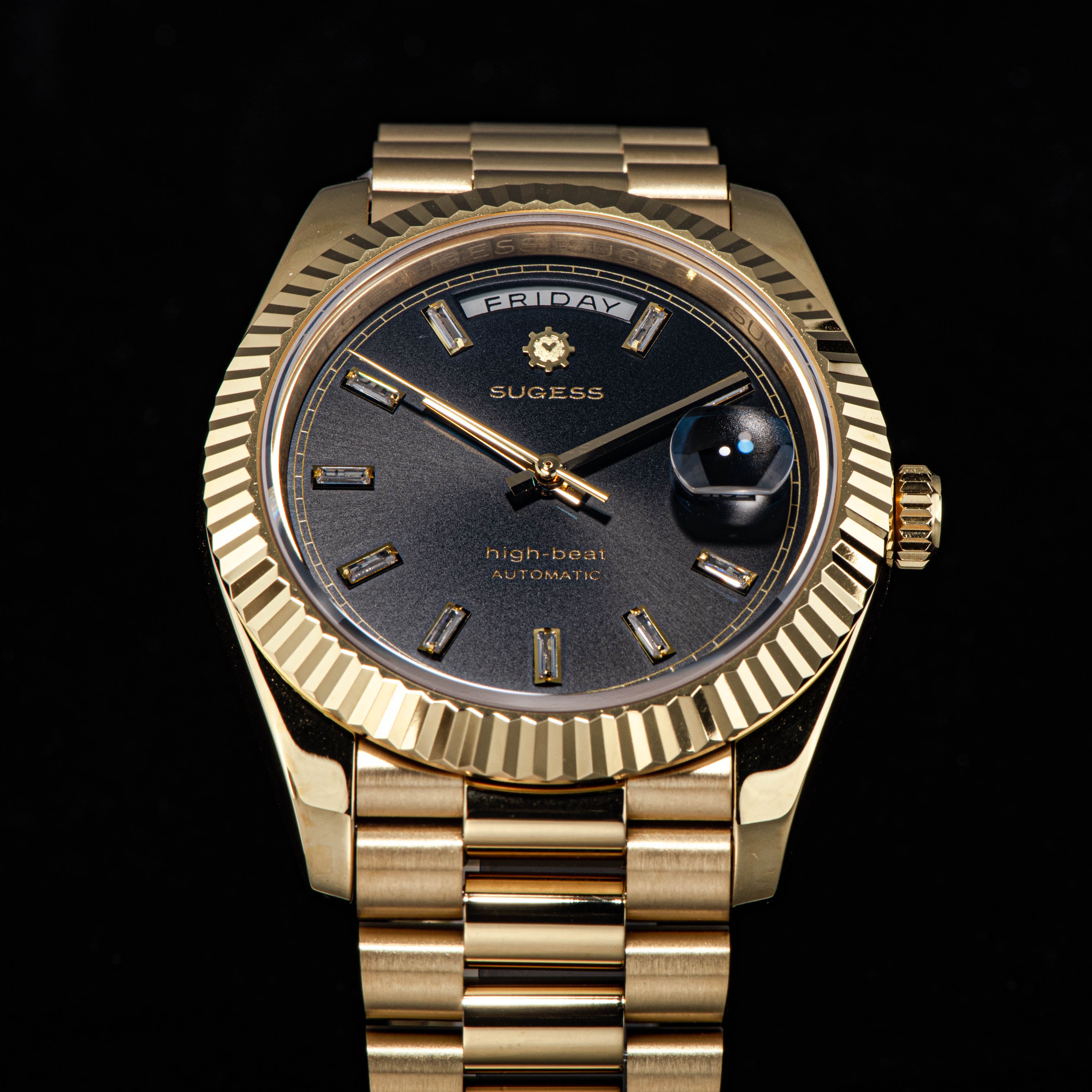 Heritage S433 433 DD Date and Day Display Gold Automatic